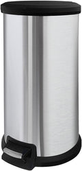10 Gallon Stainless Steel Trash Can – Round Tall Design, Hands-Free Pedal by JM%C2%B7YIPENG