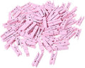 100pcs Mini Natural Wooden Clothes Photo Paper Peg Pin Clothespin Craft Clips by Unknown