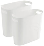rejomiik Small Trash Can, 3.5 Gallon Slim Garbage Can Plastic Waste Basket by rejomiik