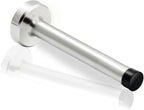 Door Stop, 4 Inch Long Door Stopper Wall Mounted, Stainless Steel, Brushed by Gudui