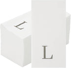 Luxenap 15.8 X 7.9 Inch Linen-Feel Guest Towels, 2000 Lettered Hand Towels - Image 2