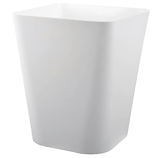 Small Bathroom Trash Can Plastic Garbage Can Square Waste Basket Trash Bins - Image 2