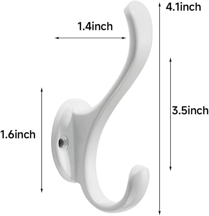 khtumeware Coat Hooks 8Pack Hardware Towel Hooks - Image 2
