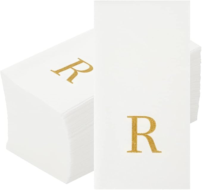 Luxenap 15.8 X 7.9 Inch Linen-Feel Guest Towels, 2000 Lettered Hand Towels - Image 2