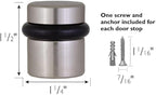 Design House 2-Pack Modern Cylindrical Floor Mounted Door Stops - Image 2