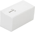 Luxenap 15.8 X 7.9 Inch Linen-Feel Guest Towels, 50 Lettered Hand Towels by Restaurantware