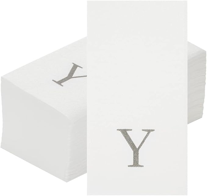 Luxenap 15.8 X 7.9 Inch Linen-Feel Guest Towels, 2000 Lettered Hand Towels by Restaurantware