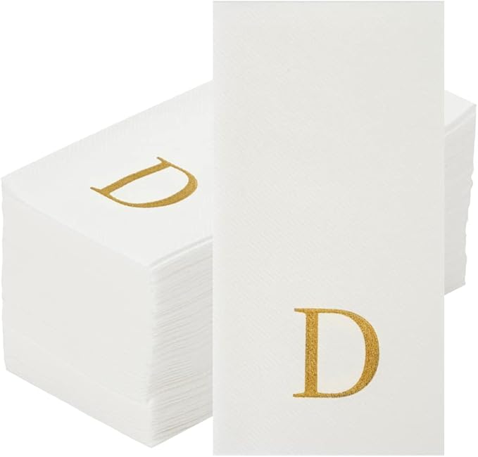Luxenap 15.8 X 7.9 Inch Linen-Feel Guest Towels, 2000 Lettered Hand Towels - Image 2