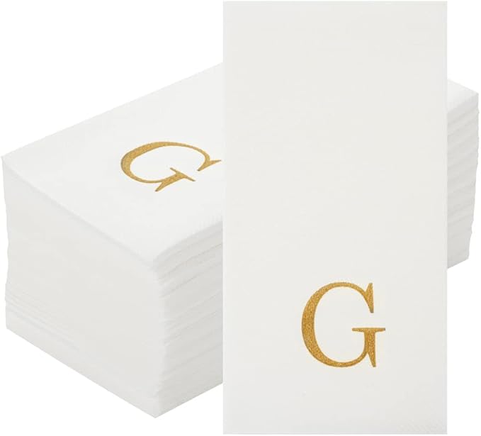 Luxenap 15.8 X 7.9 Inch Linen-Feel Guest Towels, 2000 Lettered Hand Towels - Image 2