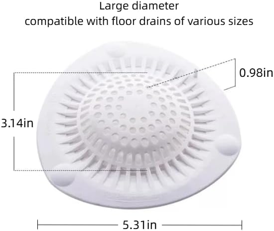 Shower Drain Hair Catcher, Silicone Bathtub Tub Drain Hair Catcher, Bathtub - Image 2