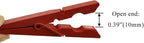 HAHIYO Red Wooden Clothes Pins Clothespins Small Aviod Fall Apart 2.87 Inches - Image 4