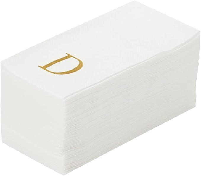 Luxenap 15.8 X 7.9 Inch Linen-Feel Guest Towels, 2000 Lettered Hand Towels by Restaurantware