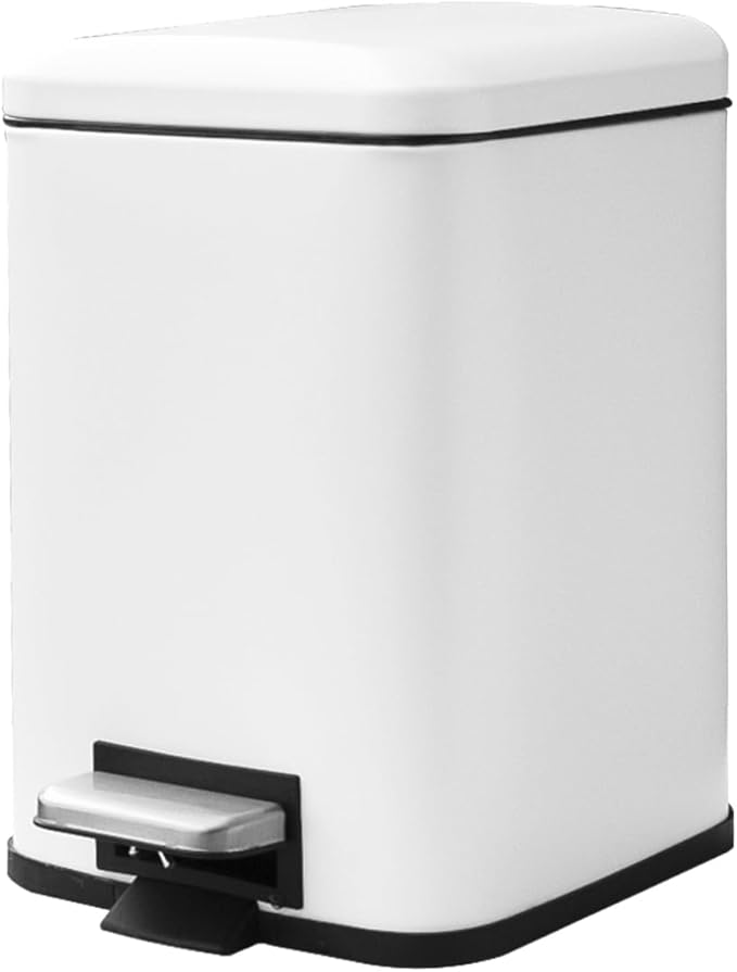Bathroom Trash Can with Lid, 6 Liter / 1.6 Gallon Small Trash Can with by JM%C2%B7YIPENG