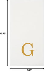 Luxenap 15.8 X 7.9 Inch Linen-Feel Guest Towels, 2000 Lettered Hand Towels - Image 11