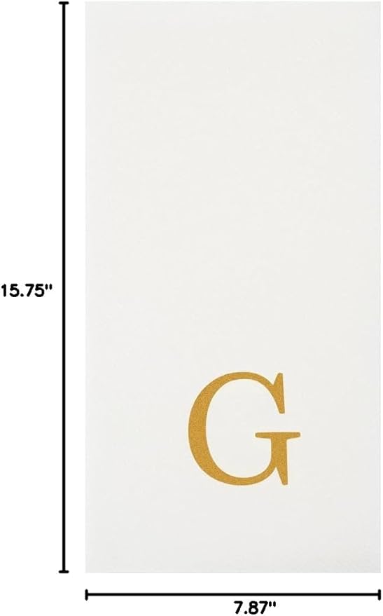 Luxenap 15.8 X 7.9 Inch Linen-Feel Guest Towels, 50 Lettered Hand Towels - Image 11