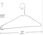 Pack of 30 Wire Hangers Steel Metal Drip Dry Coat Clothes Hangers -Metal Coat - Image 4