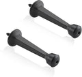 HOME MASTER HARDWARE Heavy Duty 3" Solid Rigid Door Stops, Matte Black 2 Pack by HOME+MASTER+HARDWARE