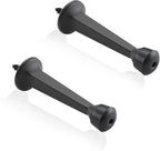 HOME MASTER HARDWARE Heavy Duty 3" Solid Rigid Door Stops, Matte Black 2 Pack by HOME+MASTER+HARDWARE