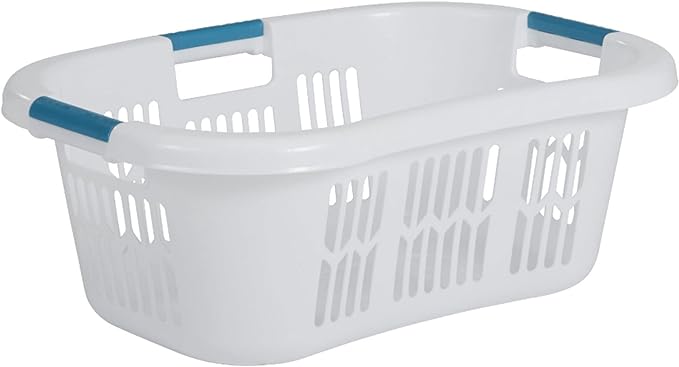 Rubbermaid Laundry Basket XL Hip-Hugger Basket 2.1-Bushel White Laundry by Rubbermaid