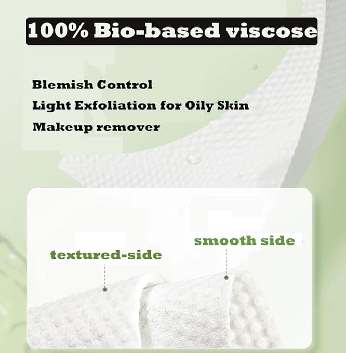 【Large Pack】Disposable Face Towels 160 Count, Hanging Design100% Bio-based - Image 3
