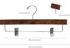 Nature Smile Wooden Pants Skirt Trousers Hangers - Image 3