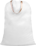 Cotton Canvas Laundry Bag with Handles & Drawstring Straps, Heavy Duty Extra by SANFERGE