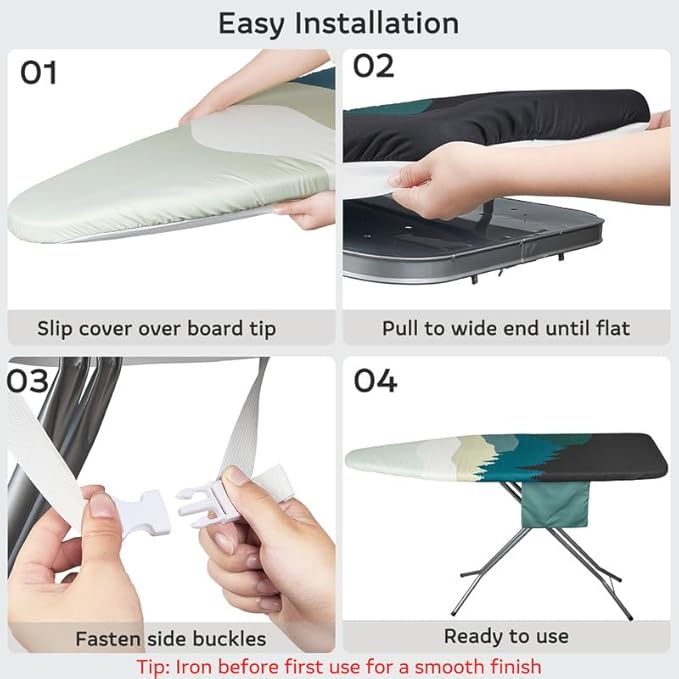FIOBEE Ironing Board Cover and Pad Extra Thick Iron Board Pad - Image 7