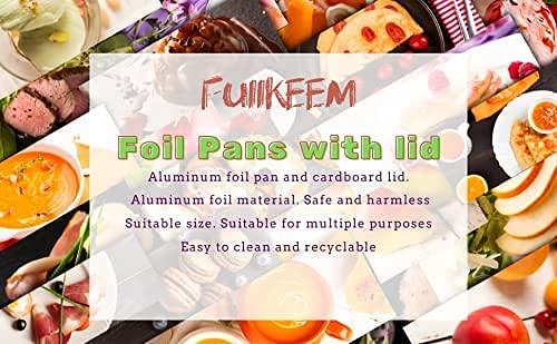 100 Pack - Aluminum Pans with Lids -1LB, Foil Pans - to Go Food Containers - Image 9