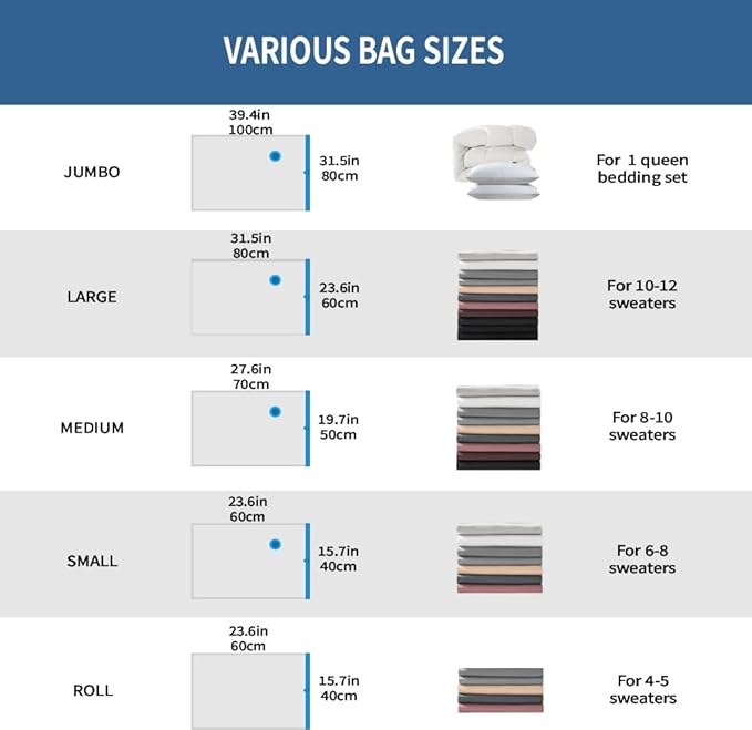 20 Pack Space Saver Vacuum Storage Bags - Image 5