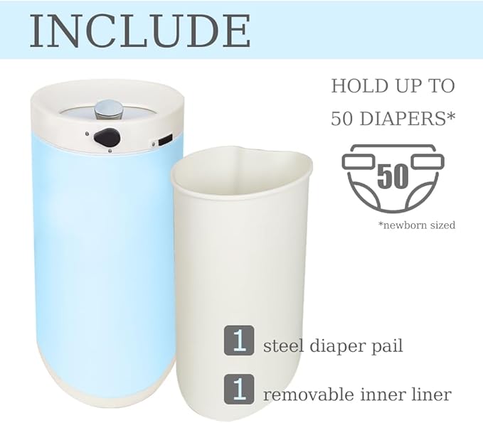 Diaper Pail, Baby Diaper Trash Can - Image 7