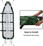 Green Banana Leaves Steam Ironing Board Cover Tropical Plant Leaves Stain - Image 4