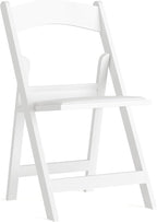Flash Furniture Hercules™ Series Folding Chair - White Resin - 1000LB Weight Capacity Comfortable Event Chair - Light Weight Folding Chair by FlashFurniture