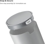 EKO Mini Desk Trash Can with Swing-Top Lid 0.4 Gallon Small Table Round - Image 7