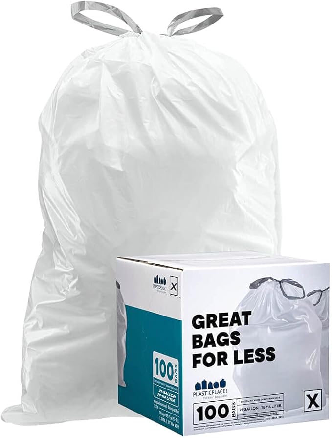 Plasticplace Custom Fit Trash Bags, Compatible by Plasticplace