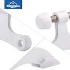 HOMOTEK 12 Pack Hinge Pin White Door Stopper, Adjustable Deluxe Heavy Duty Door - Image 5