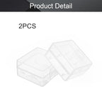 Fielect 2Pcs 18350 Battery Case Battery Storage Box Organizer Battery Storage - Image 4