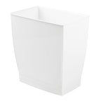 iDesign, Plastic Spa Rectangular Trash, Waste Basket Garbage Can by iDesign
