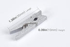50pcs Silver Wooden Clothes Pins - Image 2