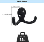 Kruodop 10 Pack Wall Hooks Wall Mounted Coat Hooks - Image 2