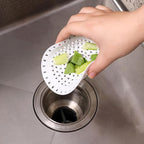 Drain Hair Catcher, Silicone Bathtub Drain Protector 2 Pcs （White Round） - Image 9