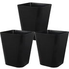Small Bathroom Trash Can Plastic Garbage Can Square Waste Basket Trash Bins by Heagoale