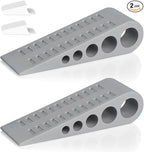 HOMOTEK 2 Pack Wedge Rubber Door Stops Door Chucks Stoppers Wall Protector by HOMOTEK
