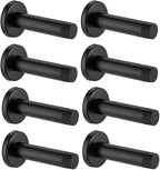 JQK Door Stopper Black, 304 Stainless Steel Thicken 1mm Sound Dampening Door by Homeimprovement