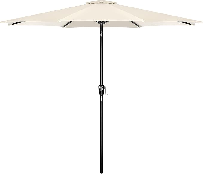 Simple Deluxe 9' Patio Umbrella Outdoor Table Market Yard Umbrella with Push Button Tilt/Crank - Image 7