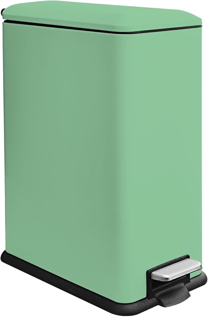 12 Gallon Slim Kitchen Trash Can, Stainless Steel Trash Can by JM%C2%B7YIPENG