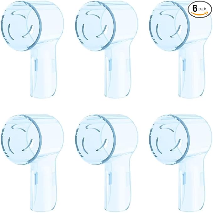 6 Pack Toothbrush Heads Dustproof Cover Compatible by HSYTEK