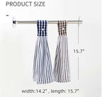 2 Pcs Kitchen Cotton Classical Striped Towel/Absorbent Towel/Hanging - Image 8