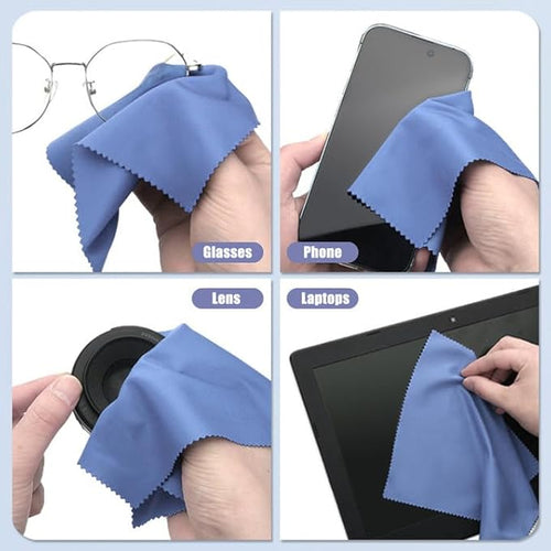 12 Pack Microfiber Cleaning Cloths Color Glasses Cloth Lens Wipes Cloth - Image 2