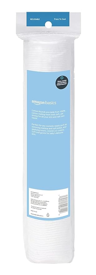 Amazon Basics Hypoallergenic 100% Cotton Rounds - Image 2