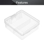 Fielect 100 x AAA Battery Storage Case Holder Organizer Box Transparent - Image 3